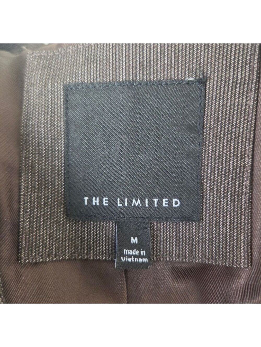 The Limited Womens Brown Pinstripe 2-Piece Suit Jacket & Cassidy Fit Pants Size - Picture 12 of 15